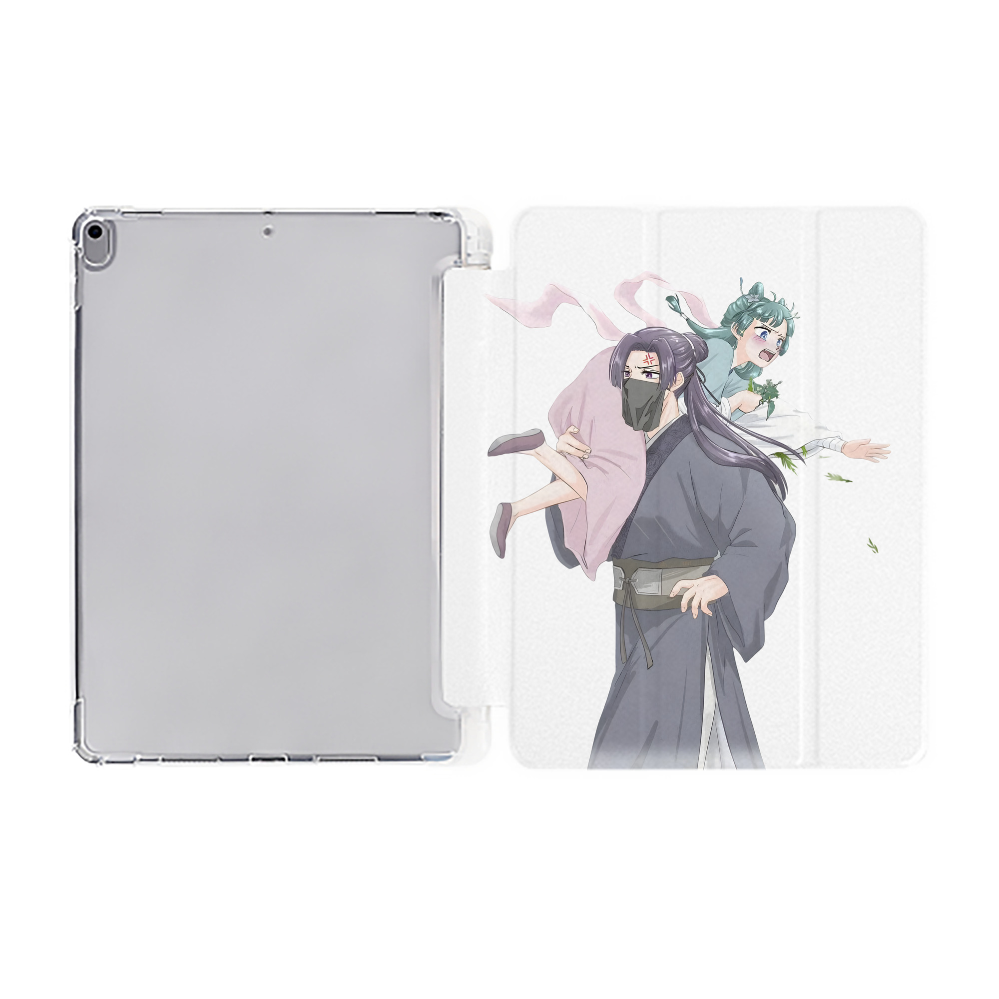（画像用） 薬屋のひとりごと The Apothecary Diaries IPad ケース ペン収納付き 三つ折りスタンド PUレザー×シリコン 対応機種9.5/10.5/10.9インチ